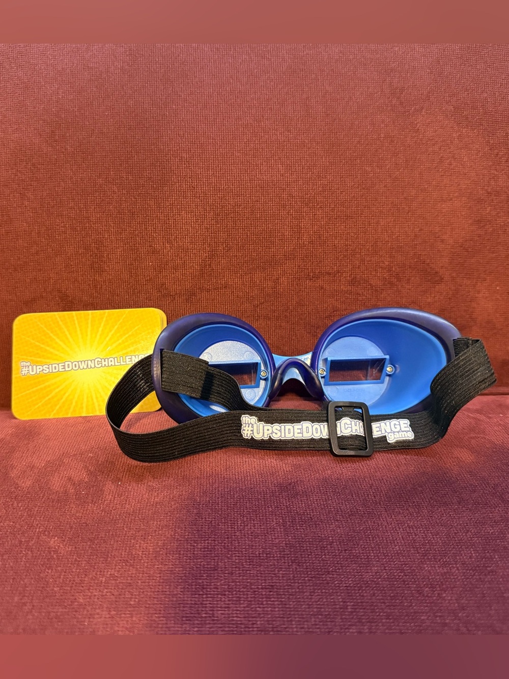 Hasbro The #UpsideDownChallenge Game Card Party Game w/ Goggles, Ages 8+